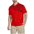 thumbnail image 1 of WRKEKC Mens Short Sleeve Button Down Shirts Geometric Print Short Sleeve Button Lapel Top Modern Graphic Smart Casual Style, 1 of 5