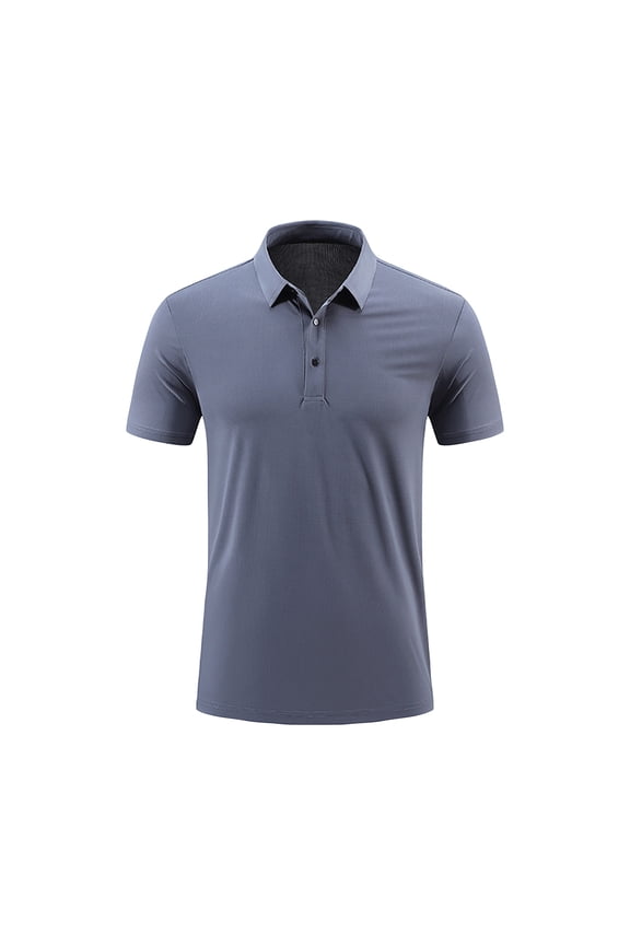 Mens Short Sleeve Button Down Shirts Summer Mens Casual Fashion Solid Color Short Sleeve Lapel Top Casual Shirt Smart Style