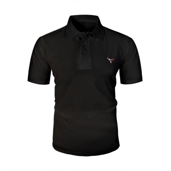 WRKEKC Mens Short Sleeve Button Down Shirts U Print Lapel Top Graphic Comfortable Casual Wear Lightweight Breathable Fabric