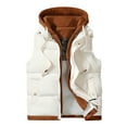thumbnail image 1 of WRKEKC Mens Sleeveless Hooded Jacket Solid Color Stylish Zip-Up Hooded Casual Jacket Sleeveless Casual Outerwear for Daily Casual Layering Stylish Wear, 1 of 6