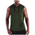 thumbnail image 1 of WRKEKC Mens Sleeveless Tee Shirts Solid Color Casual Pocket Rounded Neck Sleeveless Summer Tee for Everyday Wear, 1 of 8