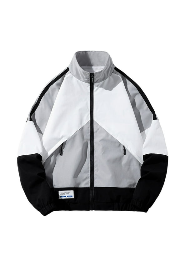 Mens Slim Fit Jacket Athletic Casual Breathable Long Sleeve Lightweight Jacket for Daily Casual Sports Outings Gym Workouts Stylish Active Wear