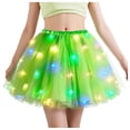 thumbnail image 1 of WRKEKC Mini Skirts for Women LED Light Tulle Tutu Skirt with Elastic Band for Ballet Role Play Costume Party Outfit, 1 of 4