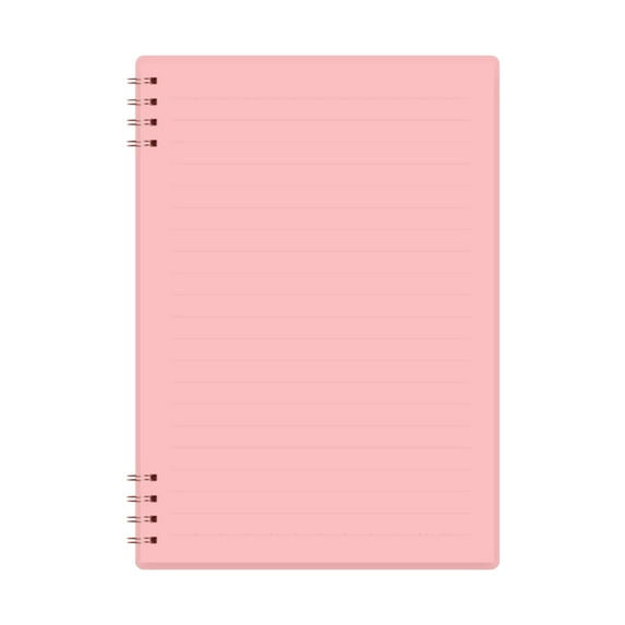 WRKEKC Notebook Coil Book A5 Horizontal Notebook 8-hole Hand Thickened Office Learning Notebook Pink