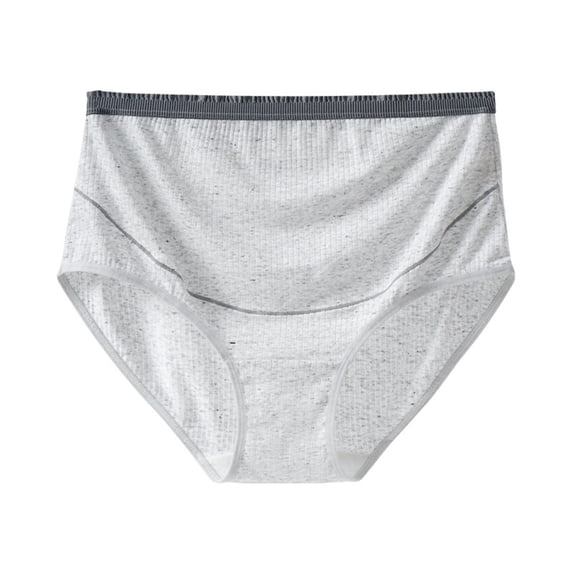 WRKEKC Panties for Women Cotton High Waist Tummy Control Underwear with Seamless Design Comfortable Elastic Waistband for All Day Wear