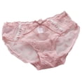 thumbnail image 1 of WRKEKC Panties for Women Cotton Lace Underwear Mid Rise Triangle with Soft Breathable Fabric Comfortable Elastic Waist for Daily Wear, 1 of 3