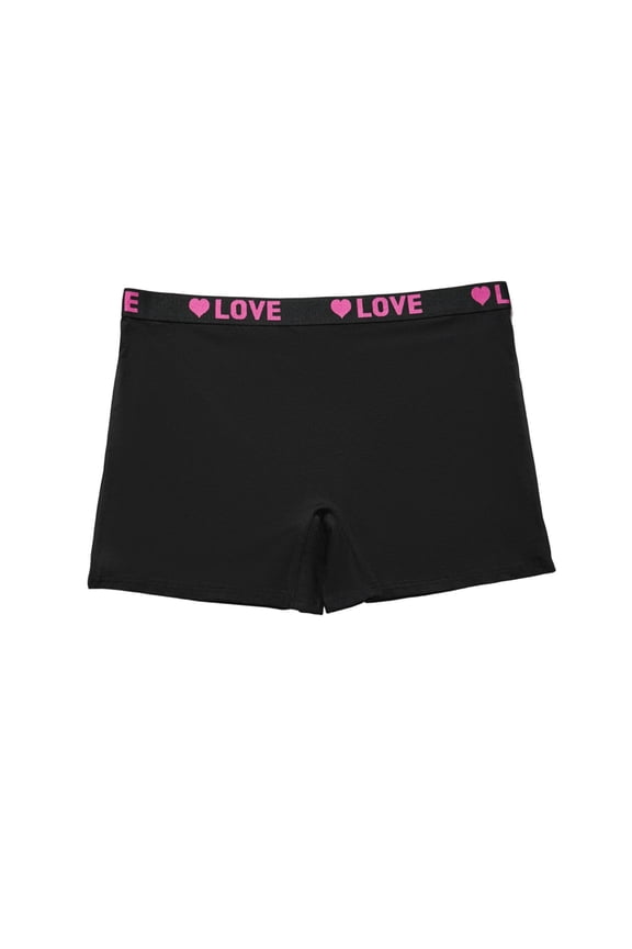 Panties for Women Love Print Plus Size High Elasticity Comfortable Boy Shorts Safety Underwear Slip Shorts with Full Coverage