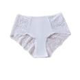 thumbnail image 1 of WRKEKC Panties for Women Plus Size High Waist Breathable Thin Lace Seamless Underwear with Comfortable Waistband for Full Coverage, 1 of 3