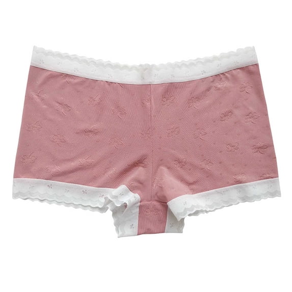 WRKEKC Panties for Women Wrinkle Resistant Boy Shorts Breathable Cool Mid Waist Lightweight Underwear Women Boy Shorts with Comfort