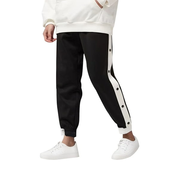 WRKEKC Pants for Boys Spring Solid Color Sports Pants Multi Pocket Loose Fit Pants Long Trousers for Everyday Wear 5-16 Years