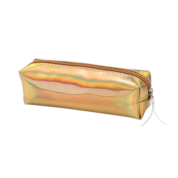 WRKEKC Pencil Case Fashion Dazzling Cloth Pencil Bag Student Large-Capacity Stationery Storage Bag Examination Storage Bag Gold