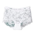 thumbnail image 1 of WRKEKC Seamless Underwear for Women Hollow Out Lace High Waist Plus Size Tummy Control Butt Lifting Triangle Panties Comfort Fit, 1 of 3