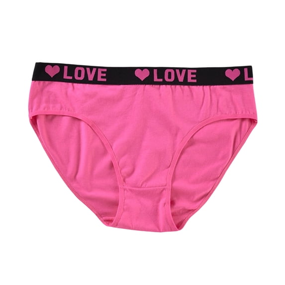 WRKEKC Seamless Underwear for Women Plus Size High Waist Triangle Breathable Elastic Letter Waistband Panties with Soft Fabric