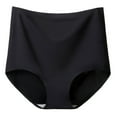 thumbnail image 1 of WRKEKC Seamless Underwear for Women Plus Size Ultra High Waist Solid Color Silk Like Seamless Panties with Comfortable Fit, 1 of 3