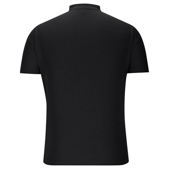 WRKEKC Short Sleeve Shirts for Men Solid Color Stand Collar Top Comfortable Casual Wear Lightweight Fabric for Casual Outfits