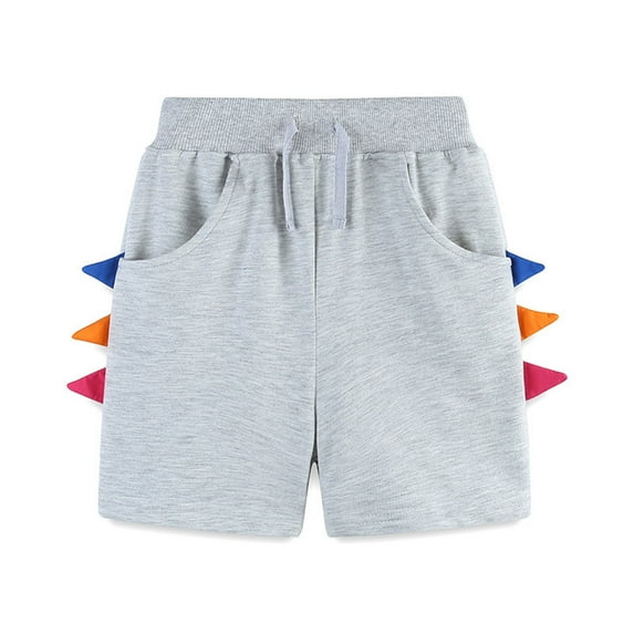 WRKEKC Shorts for Boys Print Graphic Elastic Waist Drawstring Lightweight Casual Shorts for Kids 1-6 Years