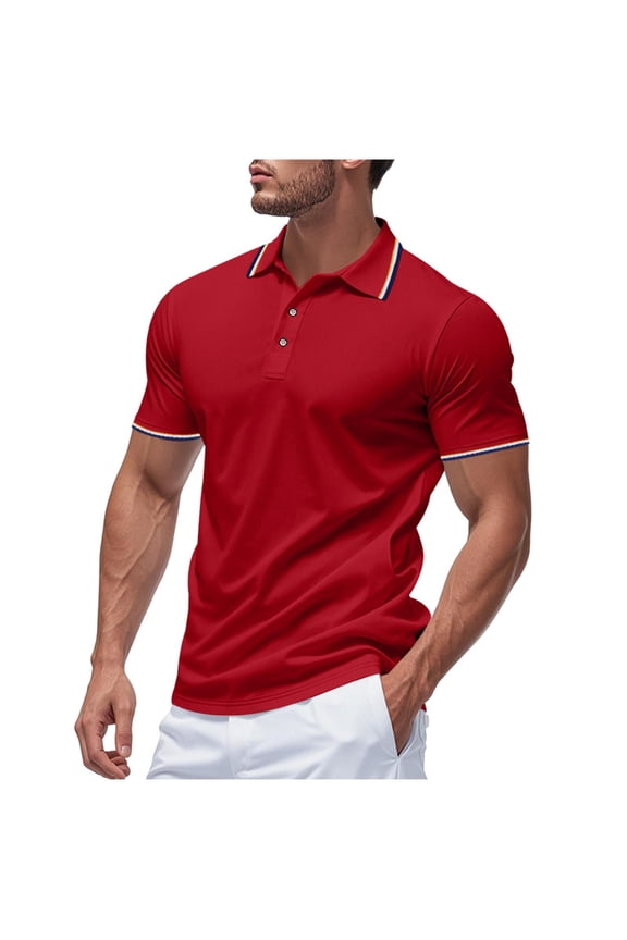 Summer Shirts for Men Casual Loose Fit Mesh Button Lapel Short Sleeve Top Comfortable Breathable Fabric for Hot Weather