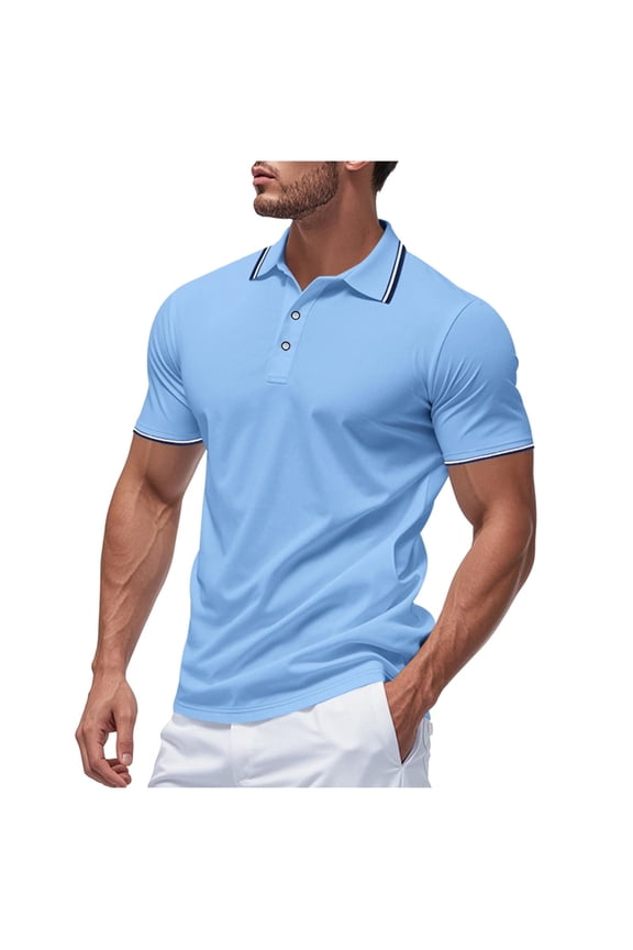 Summer Shirts for Men Casual Loose Fit Mesh Button Lapel Short Sleeve Top Comfortable Breathable Fabric for Hot Weather