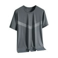 thumbnail image 1 of WRKEKC Summer Shirts for Men Thin Breathable Cool Feeling Fabric Sun Protection Outdoor UV Protection Top Short Sleeve Round Neck Shirt, 1 of 5
