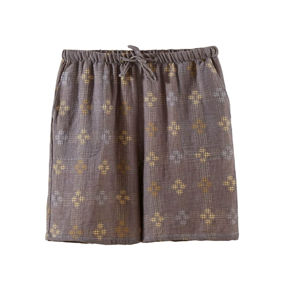 WRKEKC Summer Shorts for Men Casual Simple Elastic Waist Pocket Print Beach Shorts with Comfortable Fit for Vacation Wear