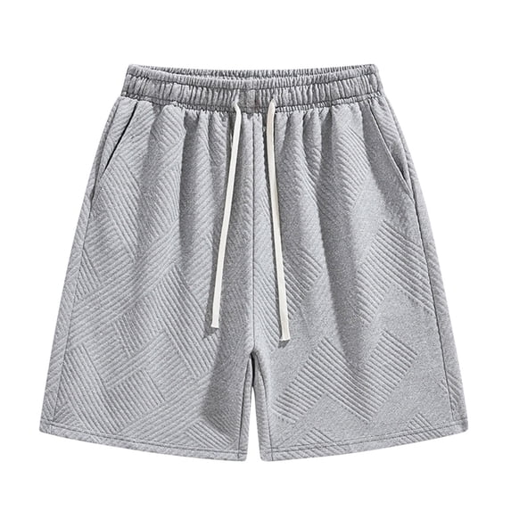 WRKEKC Summer Shorts for Men Solid Color Athletic Casual Shorts with Elastic Waistband and Lightweight Material for Daily Wear and Exercise