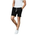 thumbnail image 1 of WRKEKC Summer Shorts for Men Solid Color Fashion Casual Beach Shorts 5-Inch Inseam with Comfortable Fit and Elastic Waist for Vacation Wear, 1 of 6