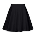 thumbnail image 1 of WRKEKC Summer Skirts for Women A Line Solid Bubble Mini Skirt with High Waist and Flared Hem Lightweight Style, 1 of 5
