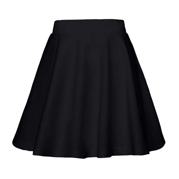 WRKEKC Summer Skirts for Women A Line Solid Bubble Mini Skirt with High Waist and Flared Hem Lightweight Style