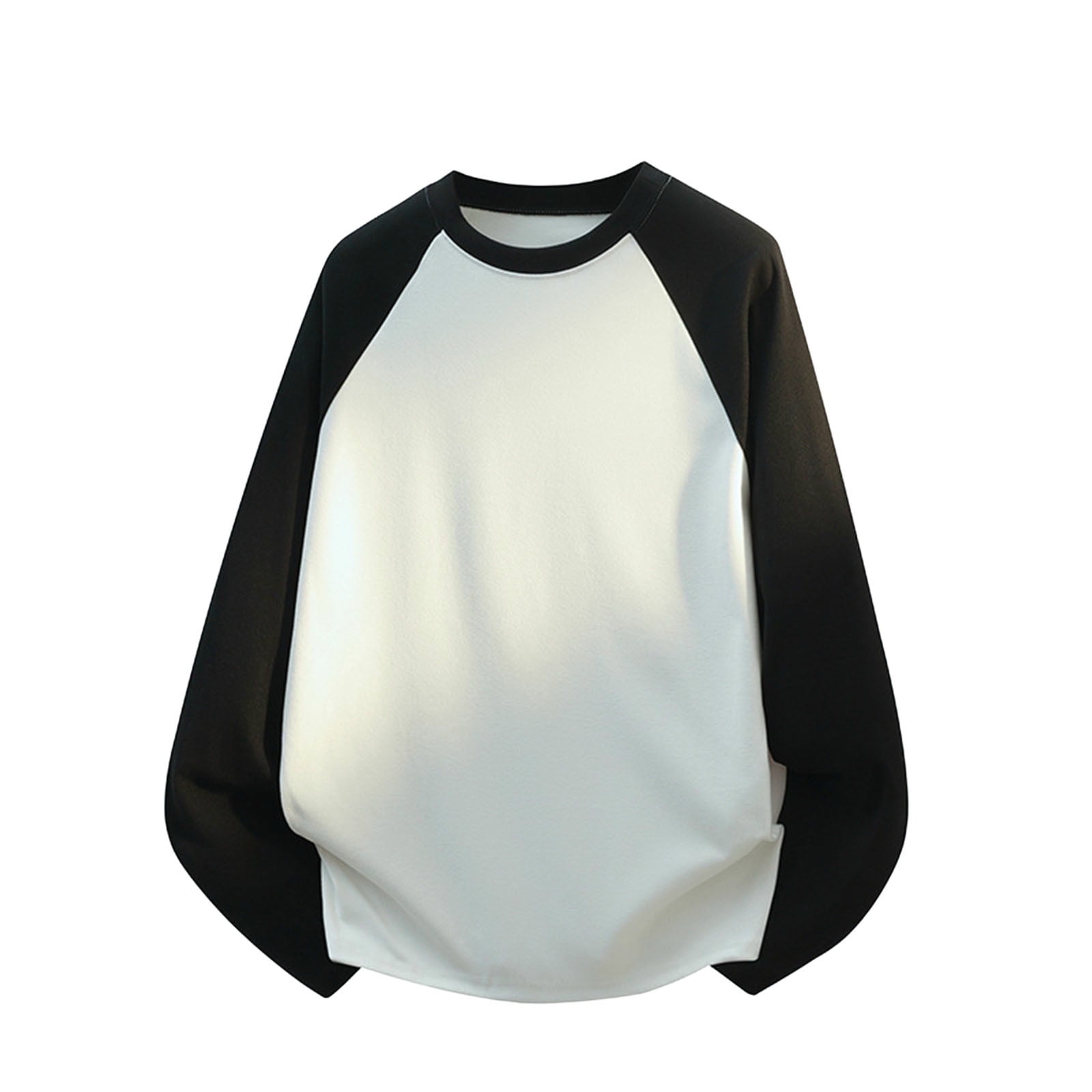 Men's Plus Size Color Block Long Sleeve Sweater