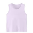 thumbnail image 1 of WRKEKC Toddler Girls Summer Tank Tops, Casual Tank for Girls, Boys Girls Solid Color Round Neck Summer Casual Comfortable Breathable Sports Tank, 1 of 5