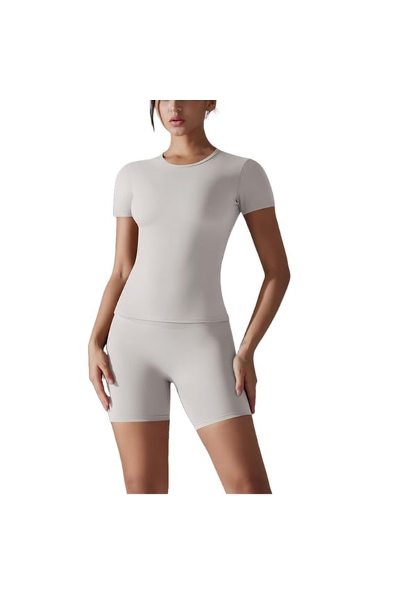 Two Piece Sets for Women Yoga Workout Set with Breathable Fabric and Body Shaping Design for Fitness Exercise and Gym Wear