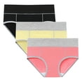 thumbnail image 1 of WRKEKC Underwear Women Pack 3 PC Period Side Leak Proof Cotton High Waist Plus Size Briefs with Comfortable and Secure Fit, 1 of 9