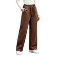 thumbnail image 1 of WRKEKC Wide Leg Sweatpants for Women Elastic Waistband Loose Fit Casual Athletic Trousers Soft Comfortable Bottoms with Pockets for Workout and Daily Outfits, 1 of 6