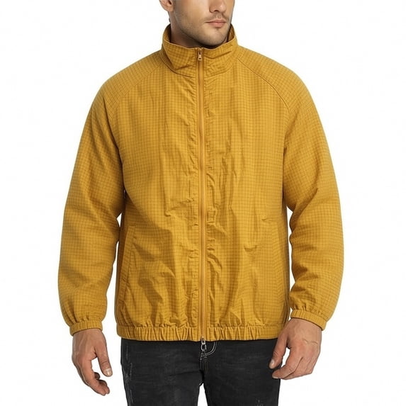 WRKEKC Windbreaker Jackets for Men Lightweight Quick Dry Breathable Sun-Proof Coat for Daily Jogging Outdoor Sports Use