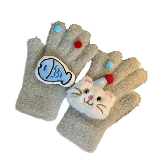 WRKEKC Winter Gloves Cartoon Adult Gloves with Various Stylish Designs Warm Cold Proof for Winter Daily Matching and Outdoor Use Multiple Styles