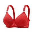 thumbnail image 1 of WRKEKC Wireless Bras for Women Front Closure No Underwire Plus Size Full Coverage Solid Color Decorative Multi-Tone Comfortable Everyday Wear Bras, 1 of 6