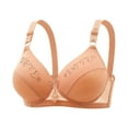 thumbnail image 1 of WRKEKC Wireless Bras for Women Front Closure No Underwire Plus Size Full Coverage Solid Color Decorative Multi-Tone Comfortable Everyday Wear Bras, 1 of 6
