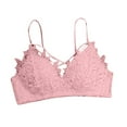 thumbnail image 1 of WRKEKC Wireless Bras for Women Solid Color Bra with Lace Trim and Push Up Padding for Everyday Comfort, 1 of 3