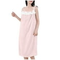 thumbnail image 1 of WRKEKC Women Nightgown Sleeveless Camisole Solid Color Bathrobe Sleep Robe Loungewear for Women Daily Home & Lounge Use, 1 of 4
