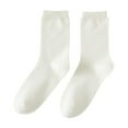 thumbnail image 1 of WRKEKC Women's Crew Socks Casual Cotton Neutral Athletic Socks Multiple Solid Colors for Daily Leisure Sports Activities, 1 of 3