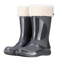 thumbnail image 1 of WRKEKC Womens Boots Mid Calf Fleece Lined Warm Waterproof Anti Slip Work Rubber Boots Rain Boots for Women Outdoor, 1 of 4