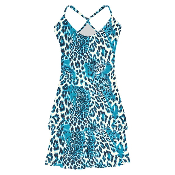 WRKEKC Womens Flannel Pajamas Sets Leopard Print Adjustable Cami Ruffle Trim Sleepwear Set for Women Home Loungewear Trendy Choice