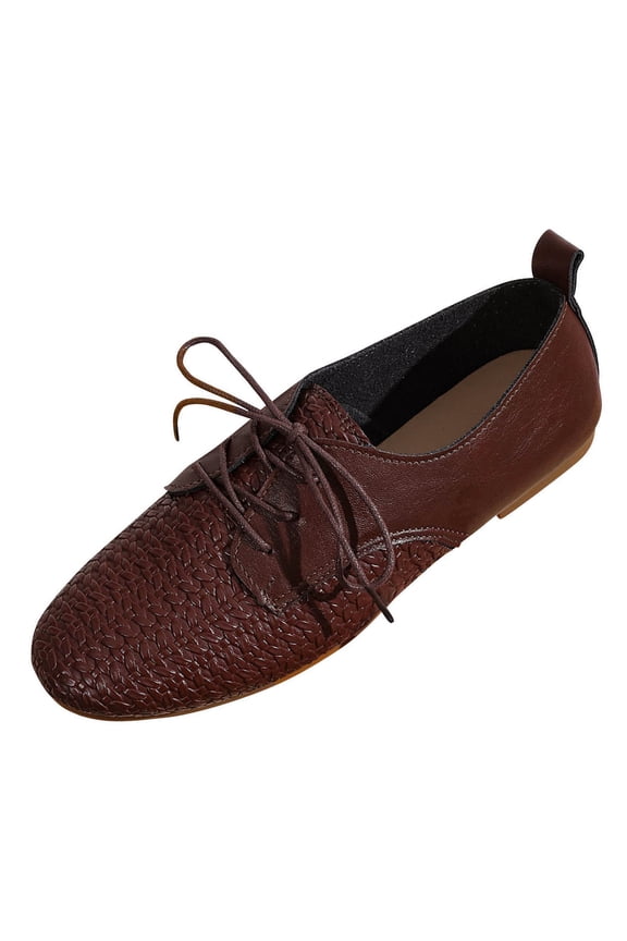 Womens Shoes Chic Casual Office Wear Spring Summer Versatile Front Lace Up Slip On Comfortable Casual Shoes