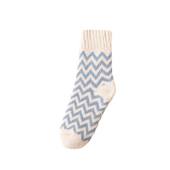 WRKEKC Wool Socks for Men and Women Thickened Fleece Lined Mid Calf Socks for Fall Winter Cold Weather Warmth and Comfort