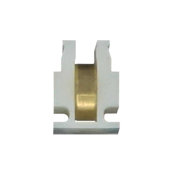 WRS 1-1/4" Sliding Window Roller Assembly - Brass Roller