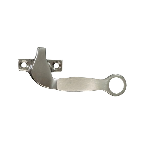 WRS 1.375" Left Hand Project-Out Handle with Pole Hole - White Bronze