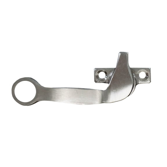 WRS 1.375" Right Hand Project-Out Handle with Pole Hole - White Bronze