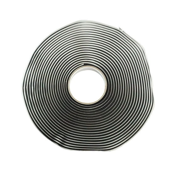 WRS 1/8" x 1/2" Double Sided Glazing Tape/Butyl Tape - Black, 25 Ft Roll
