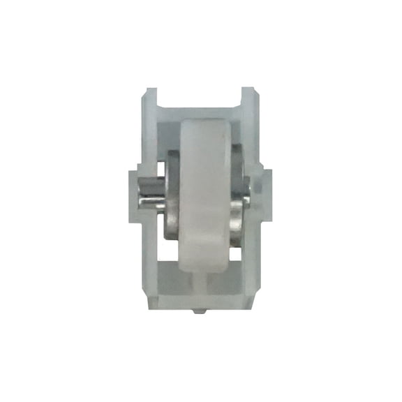 WRS 1" Roller & Housing - White Nylon, Flat Wheel