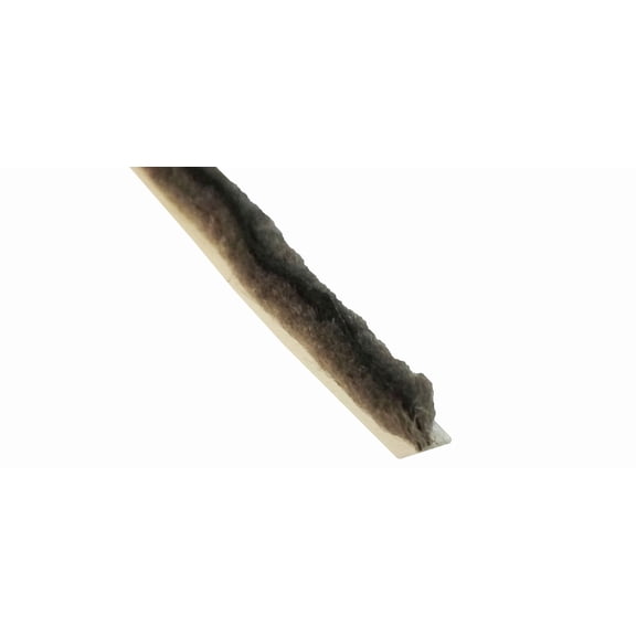 WRS .270" x .350" Grey Pile Weatherstripping - 24 Ft Roll